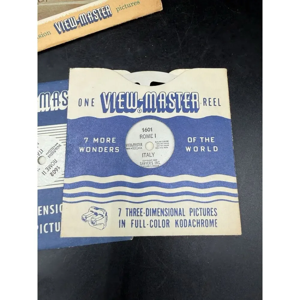 SAWYERS VIEW-MASTER REEL 1600 ROME 1 ITALY 1955 W SLEEVE Complete